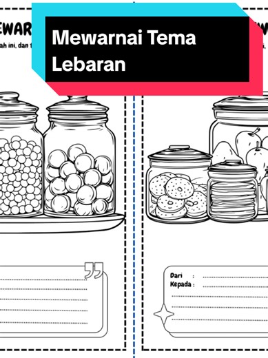 Mewarnai tema Lebaran #Mewarnai#idulfitri2025🕌☪️ #mewarnailebaran