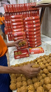 11M views · 10K reactions | Mahavir Temple Laddu Making Factory | Mi_nashikkar_ | Facebook