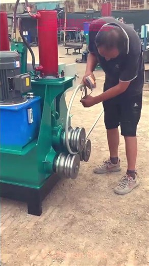 Steel Bending and Shaping Equipment Operation Process#shorts