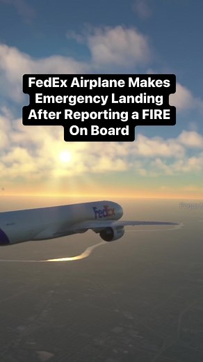 98K views · 581 reactions | FedEx Airplane Makes Emergency Landing After Reporting a FIRE On Board #atc #aviation #flightsimulator #plane #pilot #airplane #avgeek #airport #documentary #sky | Flight Simulator Fantasy | Facebook