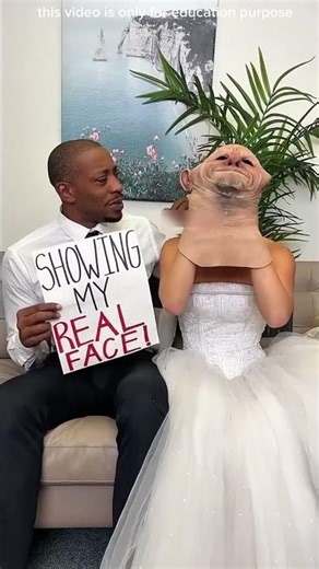 Bride Reveals Face, Husband’s Reaction Shocks 😲💍 #Shorts #Viral