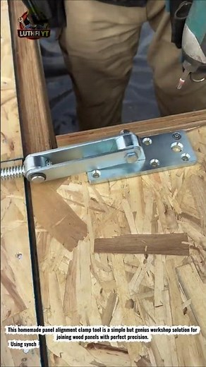 DIY Panel Alignment Clamp Tool | Smart Woodworking & Welding Hack