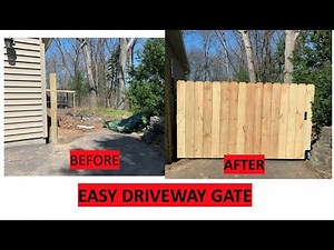 A $200 CHEAP DRIVEWAY GATE/FENCE THAT WONT SAG...EASY TO DO!!!