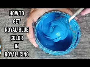 How to Get Perfect Royal Blue Color in Royal Icing | Secret Tip for Royal Blue | Samia's Kitchen