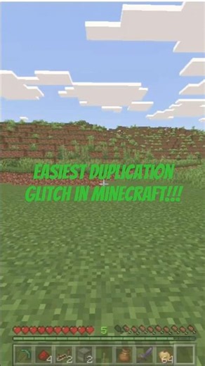 EASIEST Duplication Glitch in Minecraft Bedrock Edition 🔥#shorts #minecraft