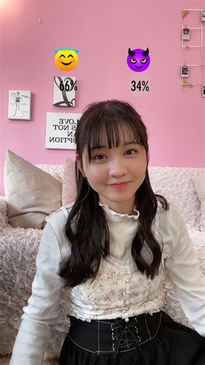 😇👿どっち? #腹黒診断 #ニコラ #佐藤菜月海 #モデル #ニコモ