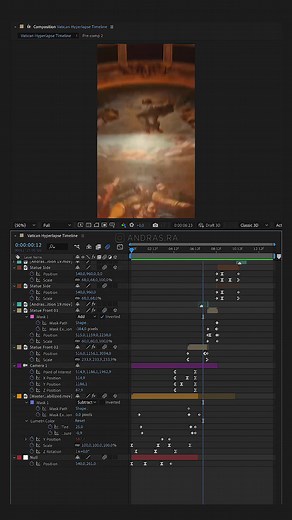 3D Camera Hyperlapse Transition Tutorial in After Effects