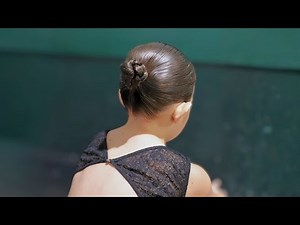 Middle-Part Braided Bun Tutorial | Official Competition Hairstyle for The Dancehouse & Co.