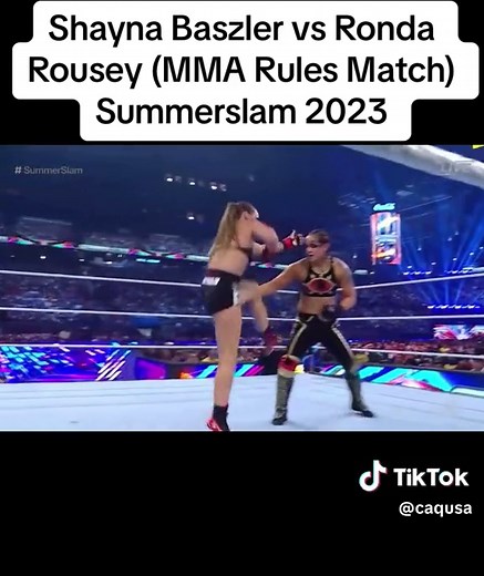 Shanya Baszler vs Ronda Rousey MMA Rules Match Summerslam 2023 #wwe #summerslam #summerslam2023 #rondarousey #shanyabaszler #fyp #mma