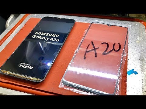 Galaxy A20 front glass replacement