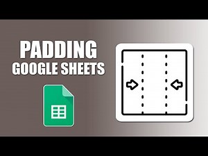 How to add padding in google sheets