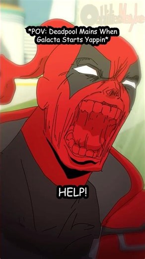 DEADPOOL AND GALACTA BEEFIN 💀 #fyp #marvel #marvelrivals #animation #deadpool #galacta
