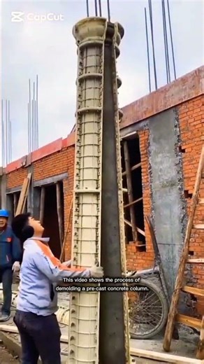 Demolding a Pre-cast Concrete Column