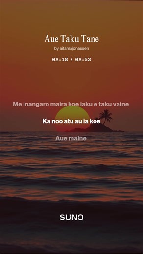 🎶 Aue Taku Tane – a classic Cook Islands Māori love song that breaks your heart in the best way 💔🌺 She begs: "Don't go, my husband... I'd die from the grief." He cries: "I can't stay... but if you still love me, my wife, I'll never leave." Pure devotion, raw emotion, and that island soul. This pe'e reminds us: true love isn’t just being together — it’s choosing each other, every single day. Aue... ka noo atu au ia koe ❤️ #CookIslands #MāoriLoveSong #AueTakuTane #IslandVibes | Aitama Jonassen