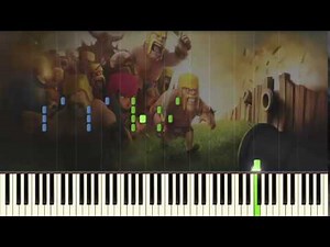 Clash of Clan - Startup Sound - Piano tutorial (Synthesia)