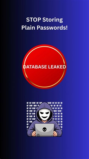 Never store plain passwords #bcrypt #backenddeveloper #nodejstutorial