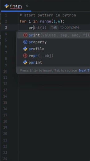 Learn star patterns in Python #how2 #pyhton #hakuvi