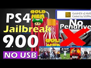 PS4 Jailbreak 9.00 + No USB + Permanent + Goldhen 2.4.b18.7
