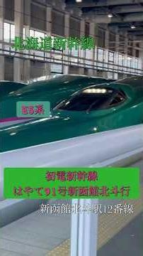 Morning Hokkaido Shinkansen / First Train Shinkansen Hayate No. 91 bound for Shin-Hakodate-Hokuto...