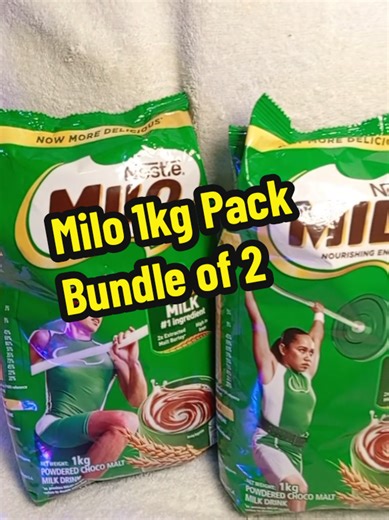 Milo 1kg Pack Bundle of 2 Packs #Milo #chocomalt #chocolatedrink #nestlemilo #milobundle