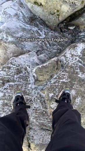 📍Great gable, the Lake District #hiking #hiketok #sunset #thelakedistrict #winter