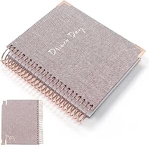 January 2024 Wire-bound Daily Planner- Achieve Your Dreams and Prioritize Your Day - Daily Planner 2024 with Weekly and Monthly Views 9" x 9.5" (Maroon Tweed)