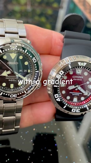 Comparison 300m Professional Seiko and Citizen
