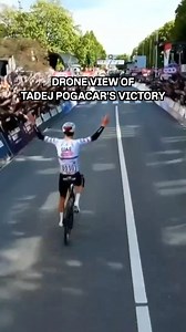 36K views · 554 reactions | Still thinking about the drone view of Tadej Pogacar's victory 朗 #cycling #tadejpogacar #drone | NBC Sports Cycling | Facebook