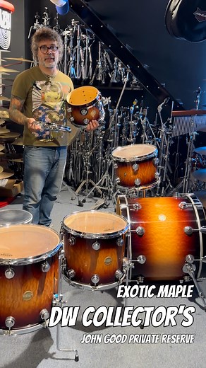 ✴️ DW Collector’s ✴️ Exotic Private Reverve "John Good" . Gracias @claudiogfazio 👨‍🚀 . 🇺🇸 #info #drumkit #dw #video #drums #eeuu🇺🇸 #datos #drumshop #bateria #reserve #maple #drumposts | DrumcenterNorte