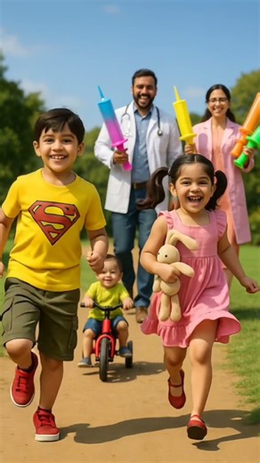 Bhaiya Didi dekho mummy Injection layi hai #shorts