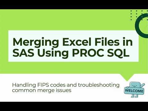 SAS PROC SQL Tutorial: Merging CDC WONDER Natality and SVI Data by FIPS