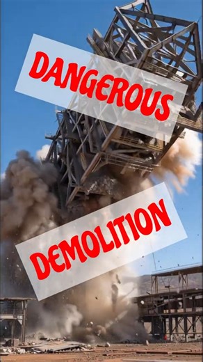 DANGEROUS DEMOLITION OF STRUCTURES #crash #collapse
