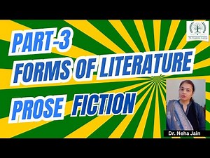 Part-3 | Forms of Literature | Explained by Dr. Neha Jain | Poetry, Prose, Drama & More