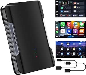 Magic Box 2.0 Wireless Carplay Adapter & Android Auto Adapter, with YouTube/Hulu/Netflix/Spotify/Disney+/HDMI Out, Plug and Play, Use Fit for Cars from 2016 & iPhone iOS 10+