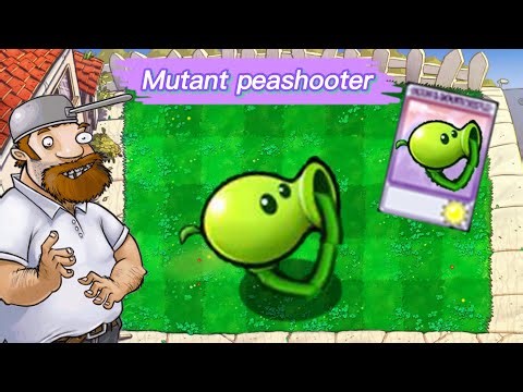PVZ1 discover: Mutant peashooter❓❗ - HARD MODE MOD PvZ Plus