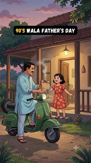 90's Mein Father's Day Nahi Hota Tha... Papa Hote The ❤️ #nostalgia #shorts #90s #happyfathersday