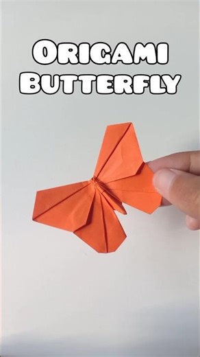 Easy Origami Butterfly Tutorial #diy #origami #butterfly #kupukupu #shorts