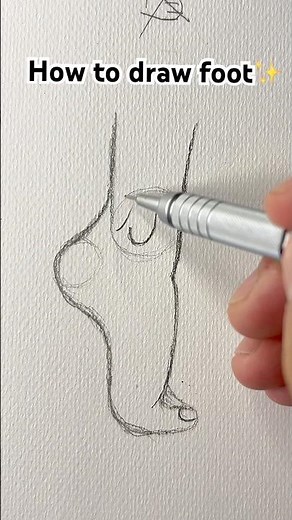 How to Draw Foot 🦶#footdrawing #howtodrawfeet