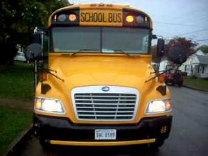 Bluebird Vision Bus 68 Start up and warning lights