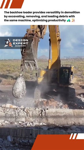Backhoe Loader in Demolition: Excavation, Debris Removal, and Rubble Handling 🚜🏗️| Design Expert INT
