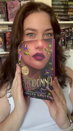 This Barbie got an UPGRADE! 😍 The limited edition exclusive @Barnes & Noble paperback of BELLADONNA is out now with these beautiful magenta sprayed edges! It’s so soft to the touch and comes with a bonus deleted chapter from the first draft of the book. Once this edition is gone, it’s gone! I like to pitch the book as Bridgerton meets Knives Out, but make it Gothic. It’s a romance with D3ath himself as a love interest, and I can’t wait for you to read it! #booktok #romantasy #fantasyromance #bo