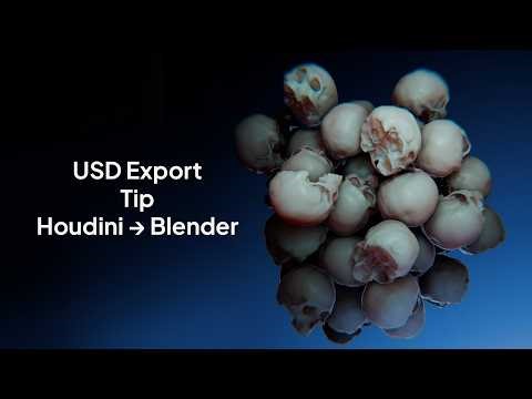 USD Export from Houdini to Blender — Fix Non-Constant Point Count