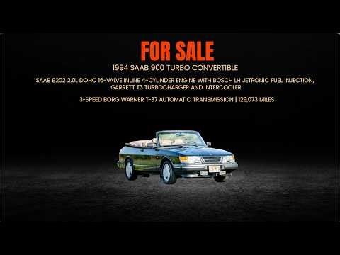For Sale: 1994 Saab 900 Turbo Convertible
