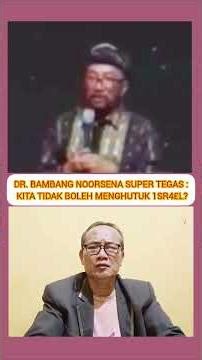DR. Bambang Noorsena Is Firm: We Must Not Curse ISRAEL?