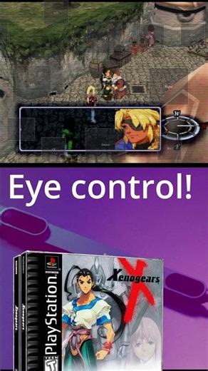 Xenogears eye controlled! (Duckstation emulator) #retrogaming #eyetracking