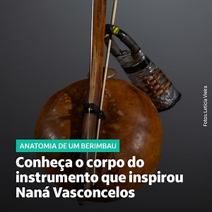 PARCERIA MUSICAL 🎼 Naná Vasconcelos tinha uma relação de alma com o berimbau. O som potente desse instrumento virou sua marca registrada e o fez se destacar como percussionista. 📱 Deixe nos comentários: você já sabia o nome de cada parte do berimbau? 🗓️ “Ocupação Naná Vasconcelos”, no Itaú Cultural. Até 27 de outubro de 2024. A entrada é gratuita. | Itaú Cultural