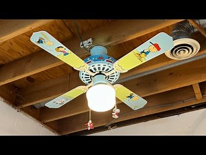 Vintage 1984/85 Key Largo Snoopy 44” Ceiling fan