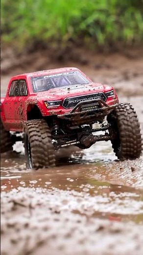 Customized RC Mud Truck with Upgraded Tires and Suspension
