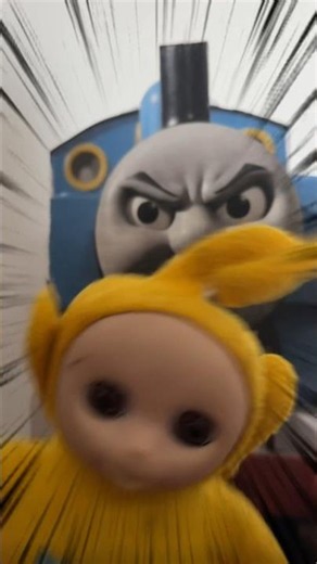 POV: Thomas The Tank Engine is NOT your friend. 🚆💀 #funny #teletubbies
