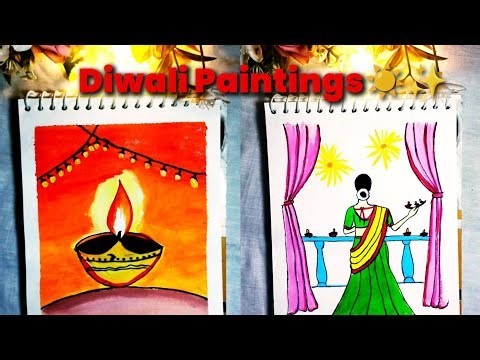 Easy Deepavali Pantings #deepavali #painting #acrylicpainting